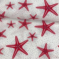Miniatura de foto de Popelín estrellas de mar rojas
