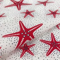 Miniatura de foto de Popelín estrellas de mar rojas