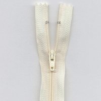 Miniatura de foto de Cremallera de nylon cerrada 22cm blanco roto