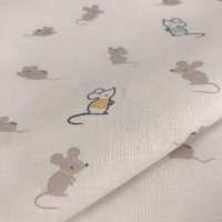 Miniatura de foto de Popelín ratoncitos blanco
