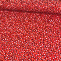 Miniatura de foto de Viscosa estampado flores mini rojo