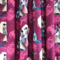 Miniatura de foto de Loneta half panamá mujeres con kimono y dragones multicolor