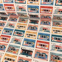 Miniatura de foto de Loneta half panamá digital retro cinta casette