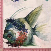 Miniatura de foto de Popelín peces verde