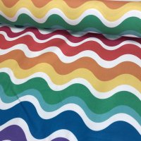 Miniatura de foto de Half-panamá rústico ondas multicolor rojos