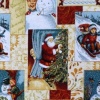 Miniatura de foto de Cretona con motivos navideños. 