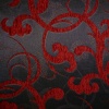Miniatura de foto de Jacquard gris y rojo, ramas cruzadas