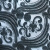 Miniatura de foto de Tul bordado con aplicaciones, polipiel y lentejuelas negro