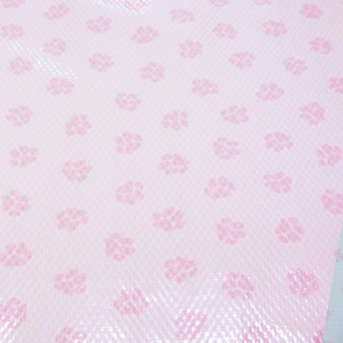 Foto de Acolchado piqué huellas blanco-rosa