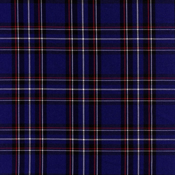 Foto de Tela cuadro escocés azul