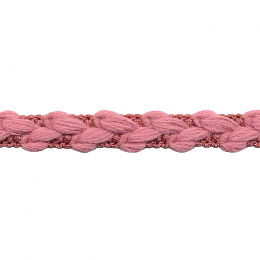 Trenza lana rosa 25mm