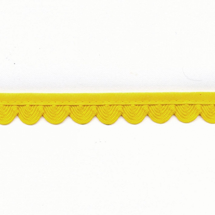Foto de Bies con ondulina plisada amarillo