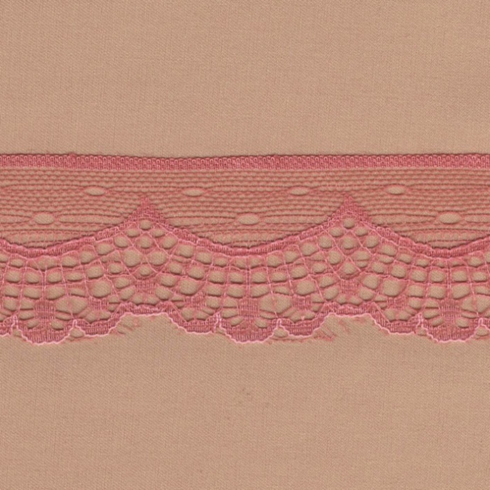 Encaje nylon rosa palo