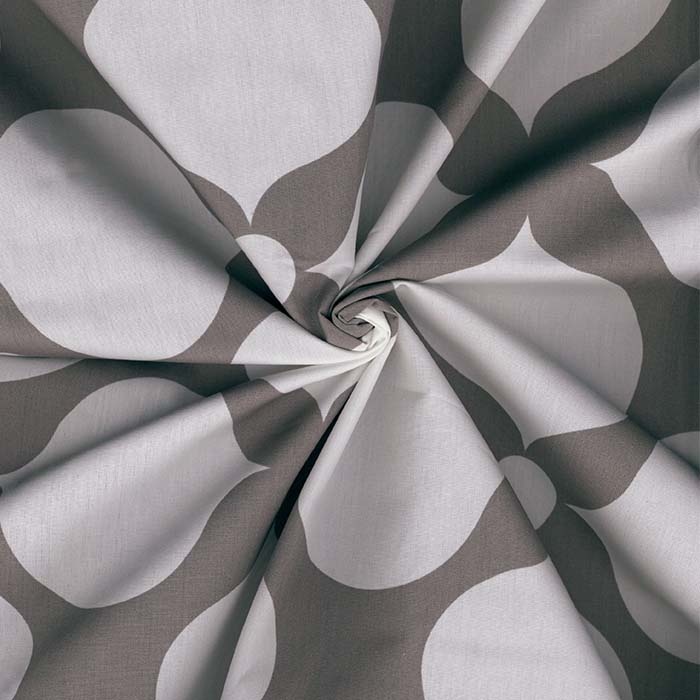 Foto de Sábana estampada figuras geométricas gris