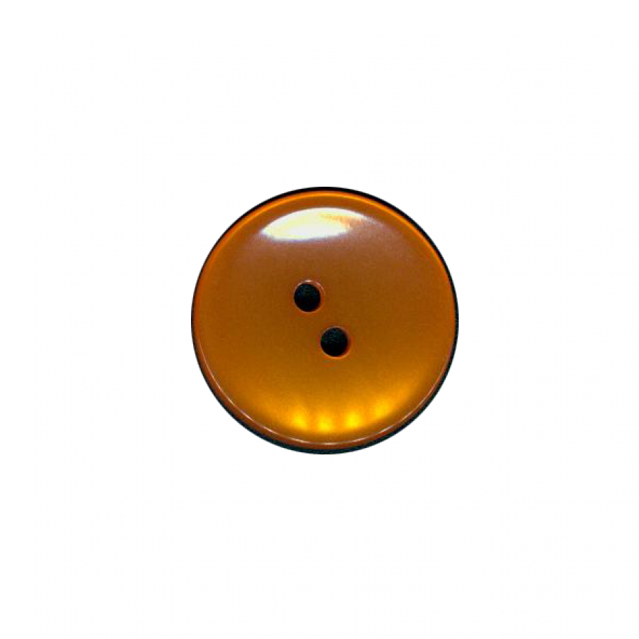 Botón plano naranja 20mm.