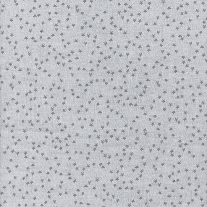 Foto de Doble tela algodón-gasa blanco estrellas grises