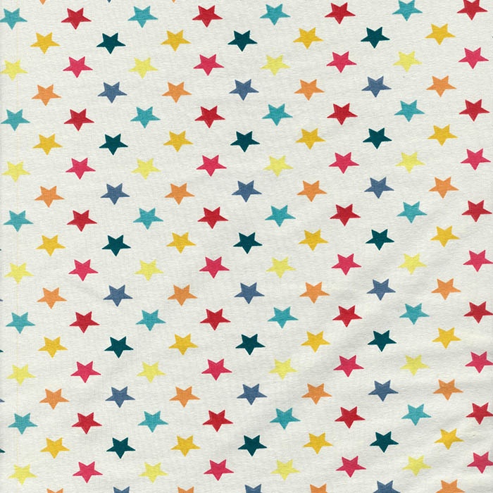 Foto de Punto blanco con estrellas de colores