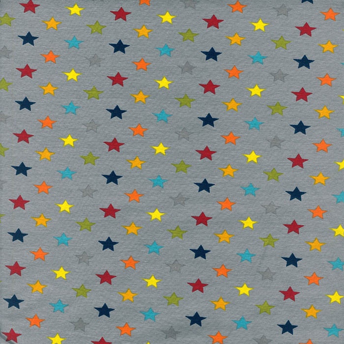 Foto de Punto gris con estrellas de colores