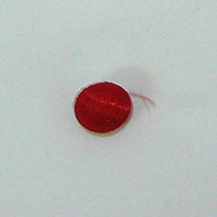 Botón de pie rojo 12mm