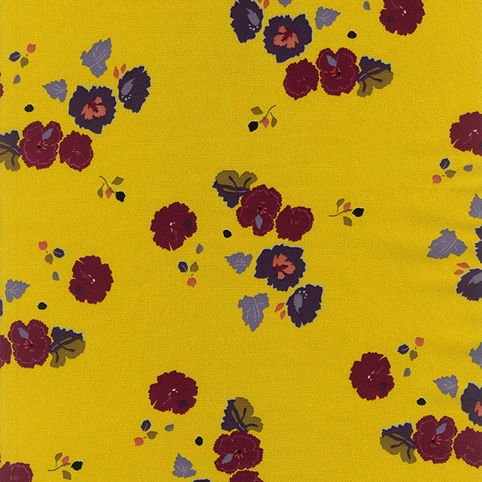 Foto de Crep amarillo con estampado flores