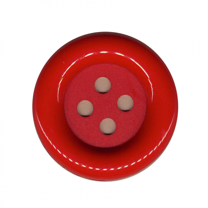 Foto de Botón payaso rojo 4 agujeros 70mm