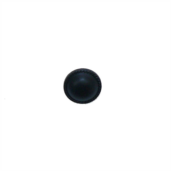 Botón redondo negro pie 20 mm