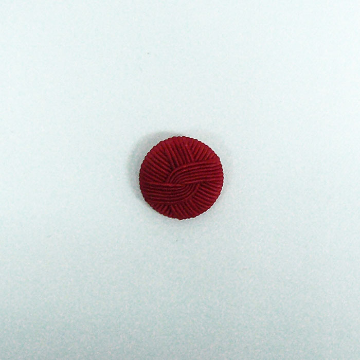 Botón pasamaneria manual rojo 25mm