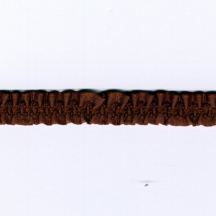 Tafetán plisado marrón