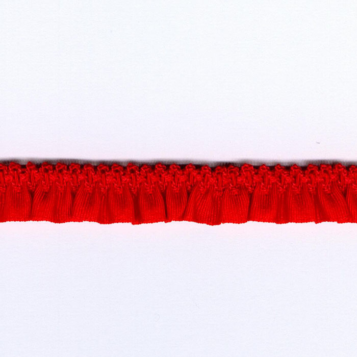 Tafetán plisado rojo
