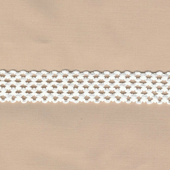 Galón bolillo algodón blanco 15 mm