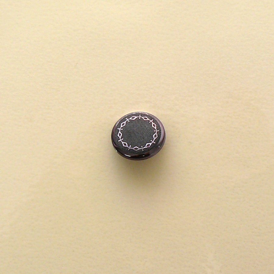 Botón metalizado gun+ color negro
