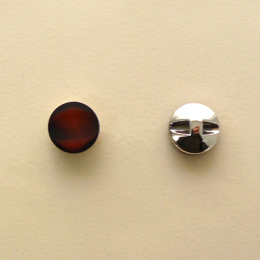 Foto de Botón nylon metalizado marron oscuro
