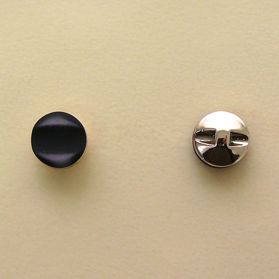 Botón nylon metalizado marengo