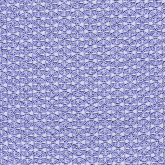 Encaje guipur azul efecto algodon lavanda