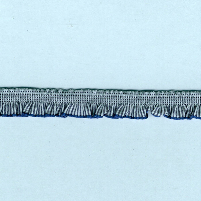 Foto de Volante rayas azul, blanco 13 mm