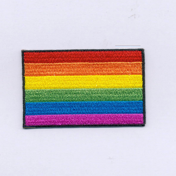 Foto de Aplicación termoadhesiva bandera arcoiris orgullo