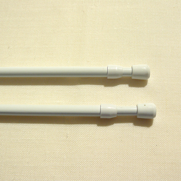 Portavisillos a presión 8mm blanco 60 a 80 cm (2 unidades)