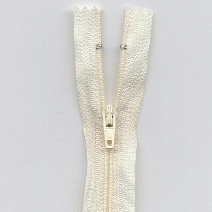 Foto de Cremallera nylon blanco roto 35cm