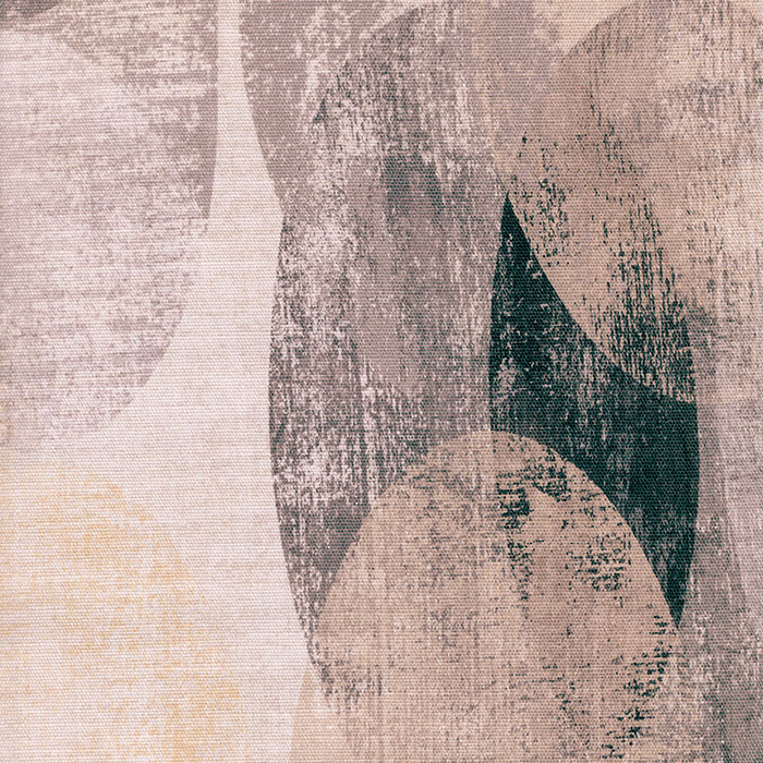 Foto de Loneta estampado digital elipses grises. Algodón orgánico