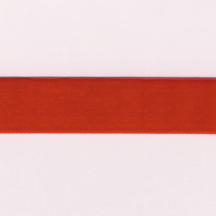 Cinta de terciopelo rojo 25mm