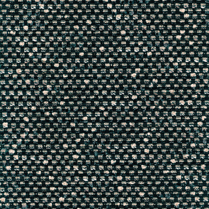 Foto de Bucle de lana cuadros gris, azul petroleo, negro