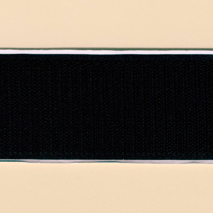Foto de Velcro adhesivo macho negro 50mm