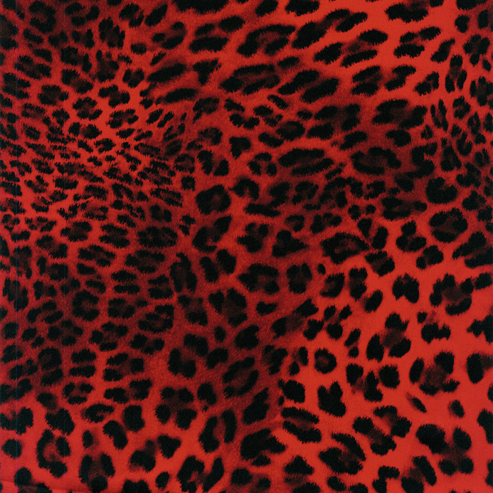 Telpes telas - Satén estampado rojo y negro