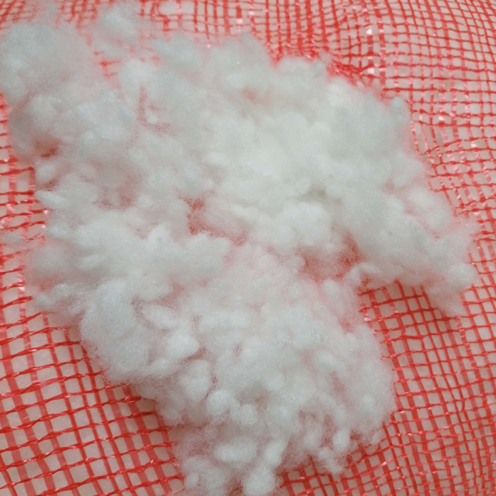 Bolsa de fibra blanca en bolas, miraguano 1kg