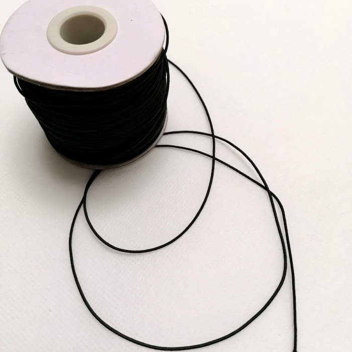 Elástico cordón cordon 1mm negro