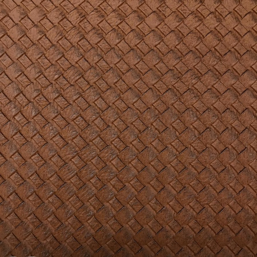 Polipiel de textura cesto marrón