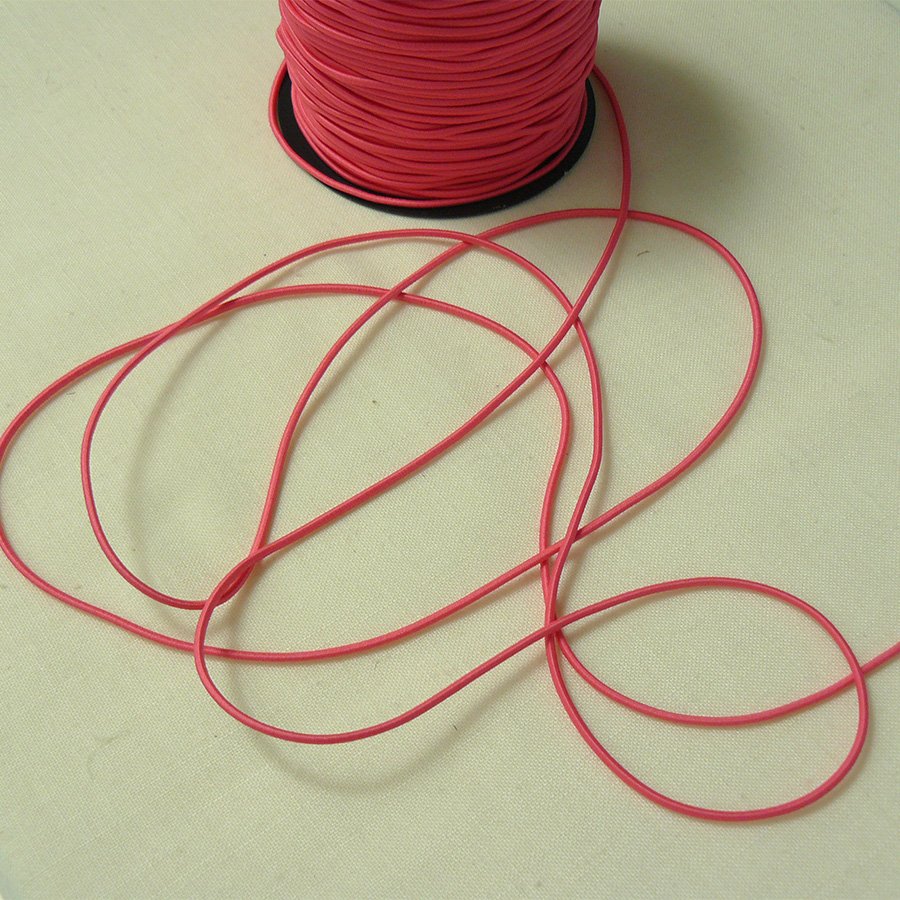Cordón elástico fucsia 2,4 mm