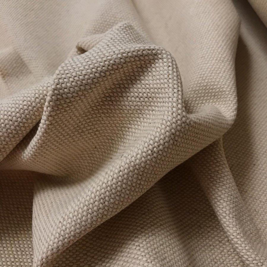 Foto de Loneta rústica algodón y lino beige