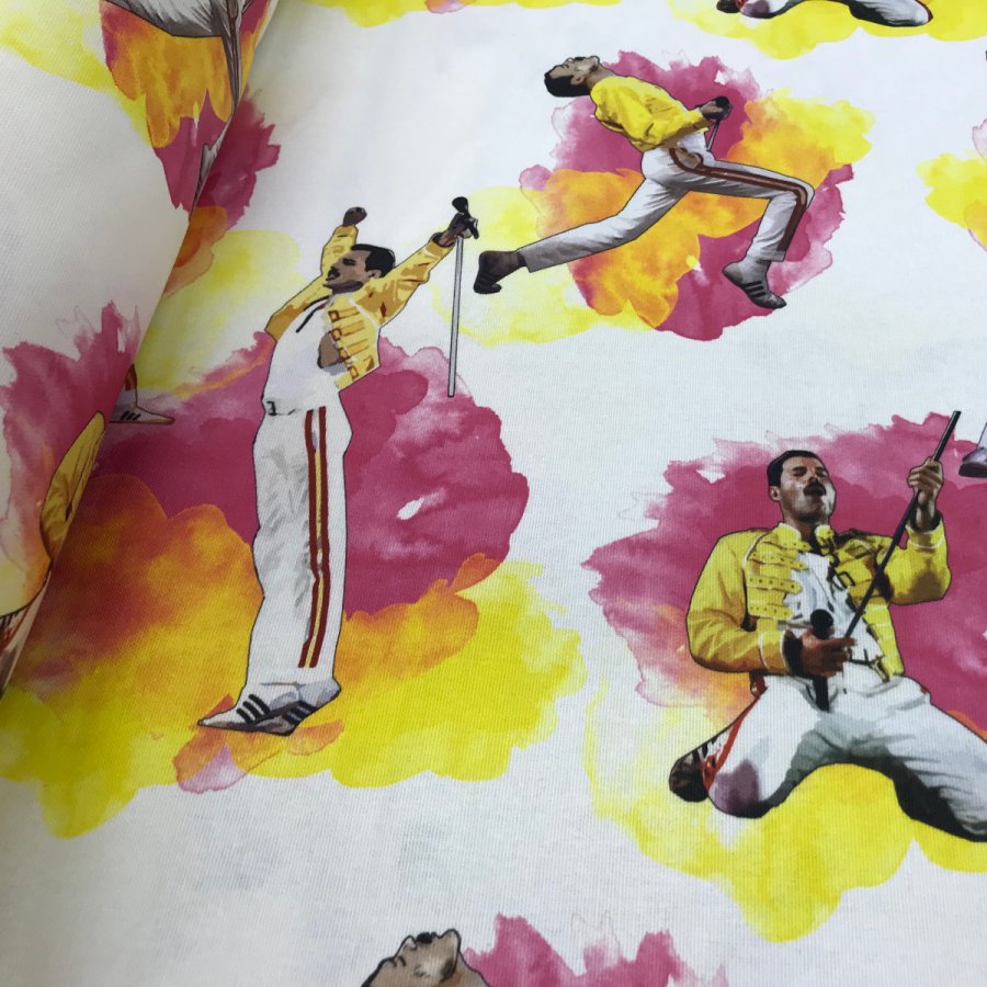 Foto de Loneta half panama estampado Freddie Mercury 