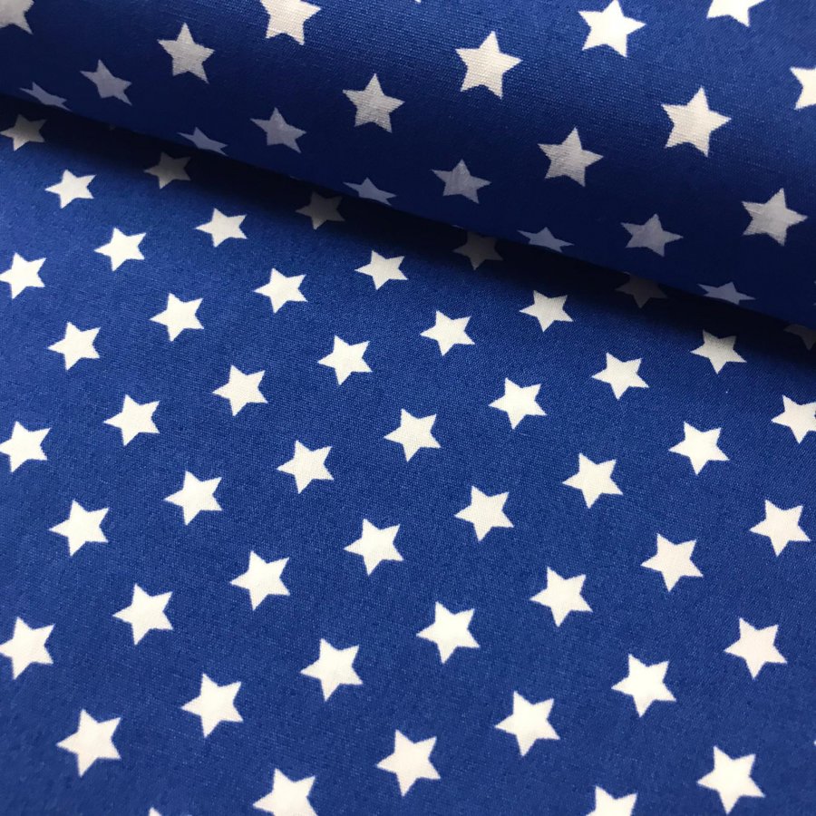 Foto de Popelín estampado estrellas 9mm. azulón